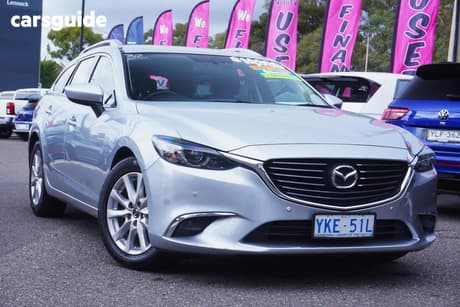 Silver 2015 Mazda 6 Wagon Touring