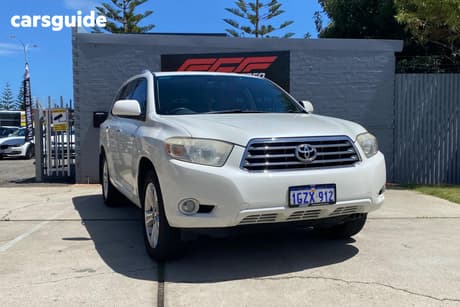 White 2009 Toyota Kluger Wagon Grande (Fwd)