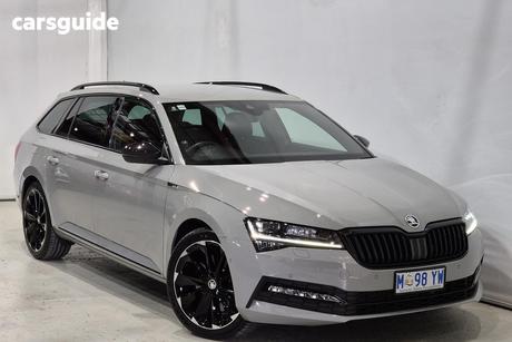 Grey 2023 Skoda Superb Wagon Sportline 206Tsi (4X4)