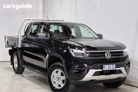 Black 2023 Volkswagen Amarok Dual Cab Utility Core Tdi405 4Motion