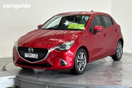 Red 2017 Mazda 2 Hatchback Gt