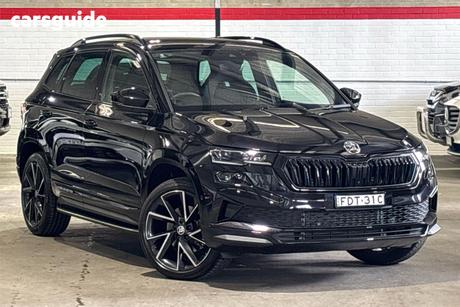 Black 2023 Skoda Karoq Wagon Sportline (4X4) 140Tsi