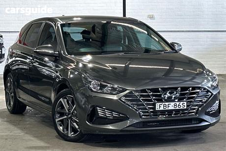 Grey 2023 Hyundai I30 Hatchback Elite