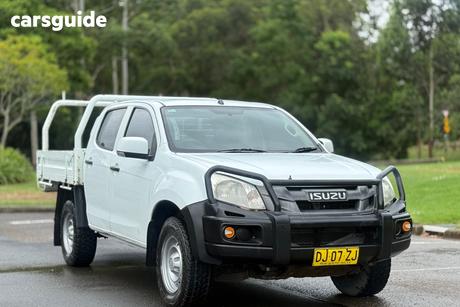 White 2015 Isuzu D-MAX Crew Cab Chassis Sx (4X4)