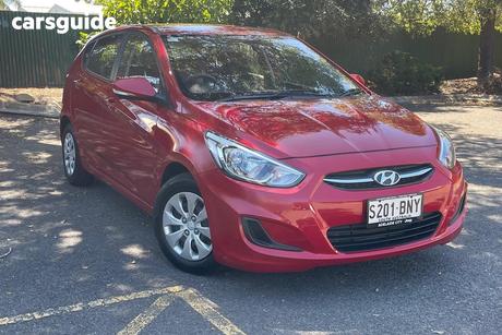 Red 2016 Hyundai Accent Hatchback Active