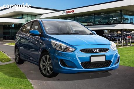 Blue 2018 Hyundai Accent Hatchback Sport