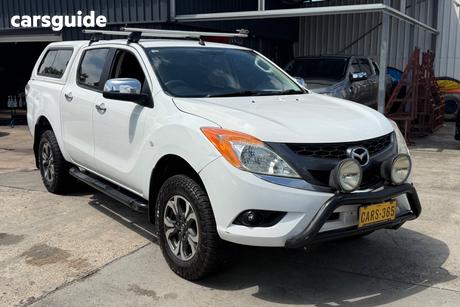 White 2012 Mazda BT-50 Dual Cab Utility Xtr (4X4)