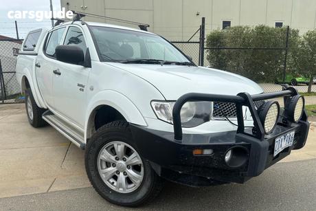 White 2012 Mitsubishi Triton Double Cab Utility Gl-R (4X4)