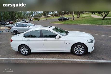 White 2012 BMW 520D Sedan