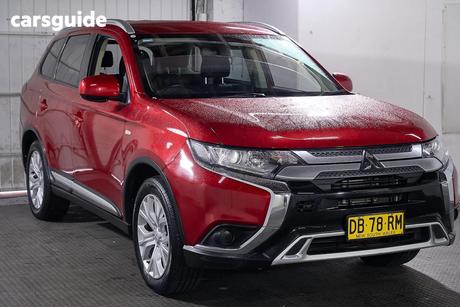 Red 2019 Mitsubishi Outlander Wagon Es 7 Seat (Awd)