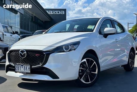 White 2025 Mazda Mazda2 Sedan G15 Gt