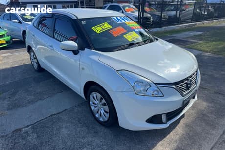 White 2017 Suzuki Baleno Hatchback Gl (Qld)