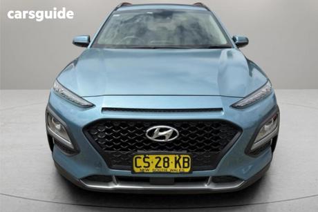 Blue 2018 Hyundai Kona Wagon Go (Fwd)