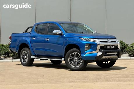 Blue 2019 Mitsubishi Triton Double Cab Pick Up Gls (4X4) Premium