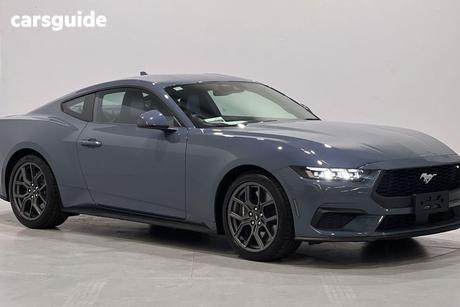 Blue 2025 Ford Mustang Fastback Ecoboost