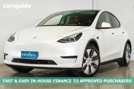 White 2022 Tesla Model Y Wagon Rear-Wheel Drive