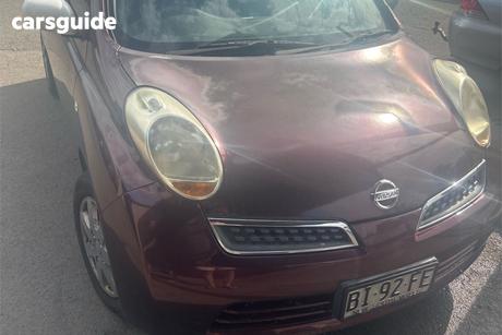 Red 2010 Nissan Micra Hatchback