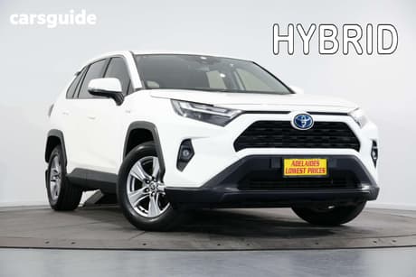 White 2022 Toyota RAV4 Wagon Gx (2Wd) Hybrid