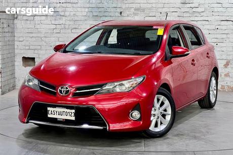 Red 2012 Toyota Corolla Hatchback Ascent Sport