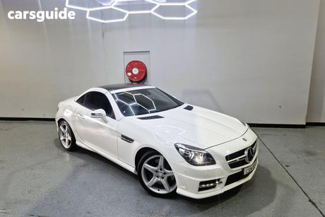 White 2014 Mercedes-Benz SLK-Class Convertible 250 R172 MY14