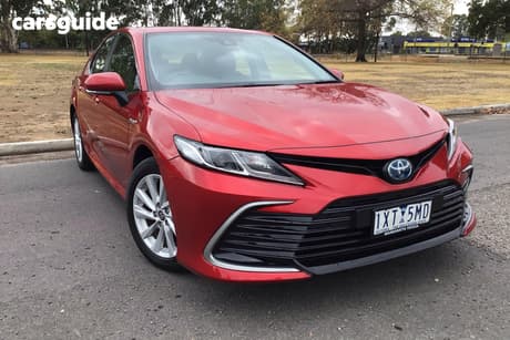 Red 2023 Toyota Camry Sedan Ascent