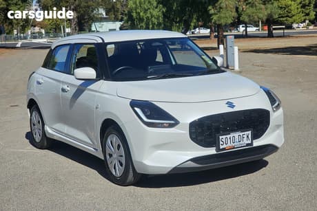 White 2025 Suzuki Swift Hatchback Hybrid