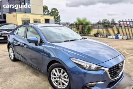 Blue 2017 Mazda 3 Sedan Maxx