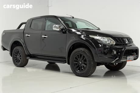 Black 2017 Mitsubishi Triton Dual Cab Utility Gls (4X4)