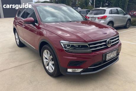 Red 2017 Volkswagen Tiguan Wagon 162 Tsi Highline