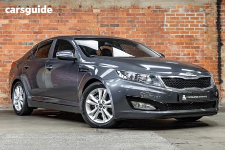 Grey 2012 Kia Optima Sedan Si