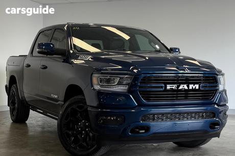 Blue 2024 RAM 1500 Crew Cab Utility Laramie Sport Rambox Mhev