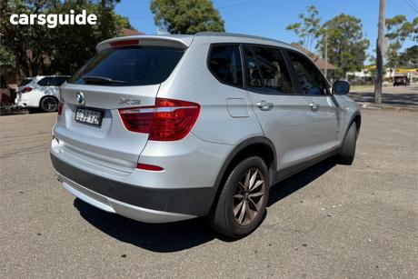 Silver 2012 BMW X3 Wagon Xdrive 20D