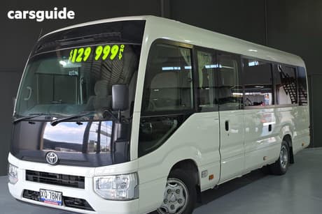 White 2020 Toyota Coaster Bus Standard (Lwb)