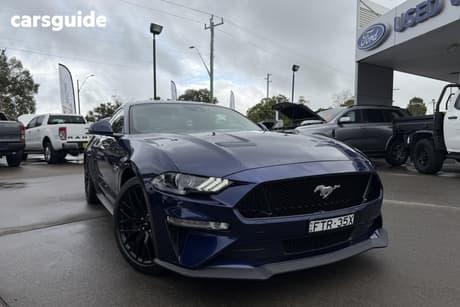 Blue 2018 Ford Mustang Coupe Fastback Gt 5.0 V8