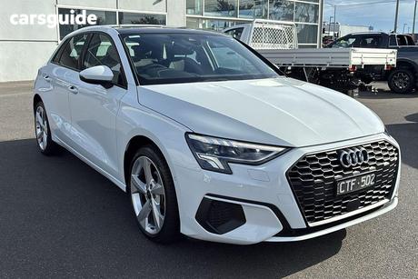 White 2023 Audi A3 Sportback 35 Tfsi Mhev