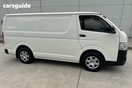 White 2016 Toyota HiAce Van Lwb