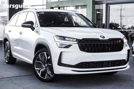 White 2025 Skoda Kodiaq Wagon Sportline (4X4)