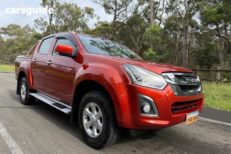 Red 2017 Isuzu D-MAX Crew Cab Utility Ls-M Hi-Ride (4X4)