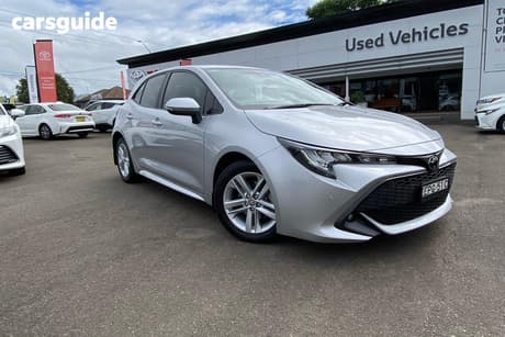 Silver 2021 Toyota Corolla Hatchback Sx
