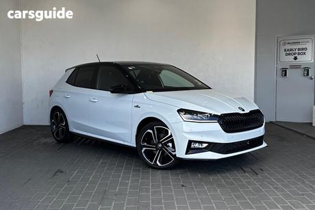 White 2025 Skoda Fabia Hatchback Monte Carlo 110Tsi
