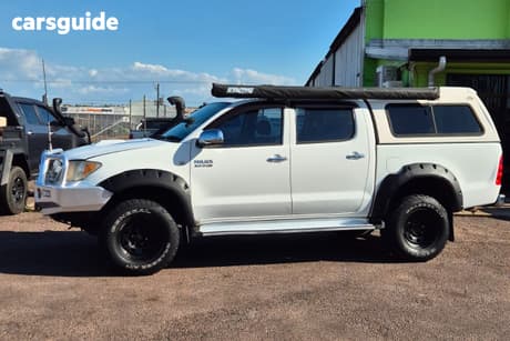 White 2007 Toyota Hilux Dual Cab Pick-up Sr (4X4)