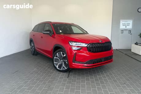 Red 2025 Skoda Kodiaq Wagon Sportline (4X4)