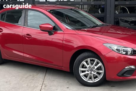 Red 2014 Mazda 3 Sedan Maxx