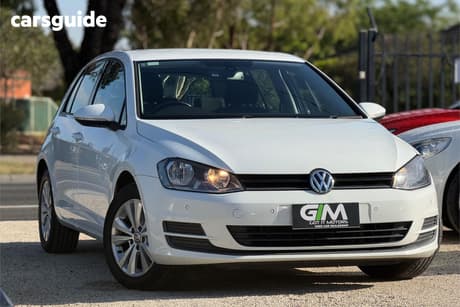 White 2013 Volkswagen Golf Hatchback 90 Tsi Comfortline