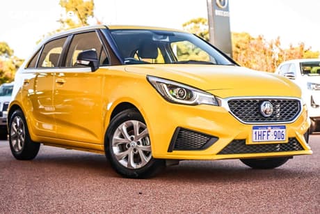 Yellow 2020 MG MG3 Hatchback Core