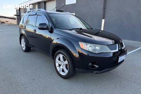Black 2008 Mitsubishi Outlander Wagon Vr (7 Seat)