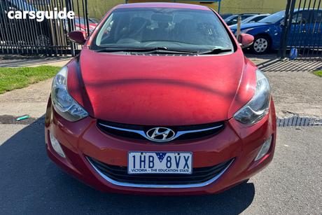Red 2013 Hyundai Elantra Sedan Elite