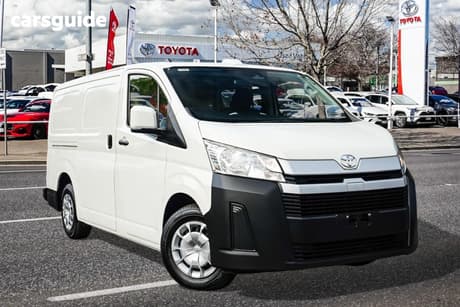 White 2022 Toyota HiAce Van Lwb