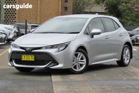 Silver 2020 Toyota Corolla Hatchback Ascent Sport Hybrid