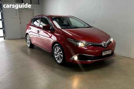 Red 2015 Toyota Corolla Hatchback Ascent Sport
